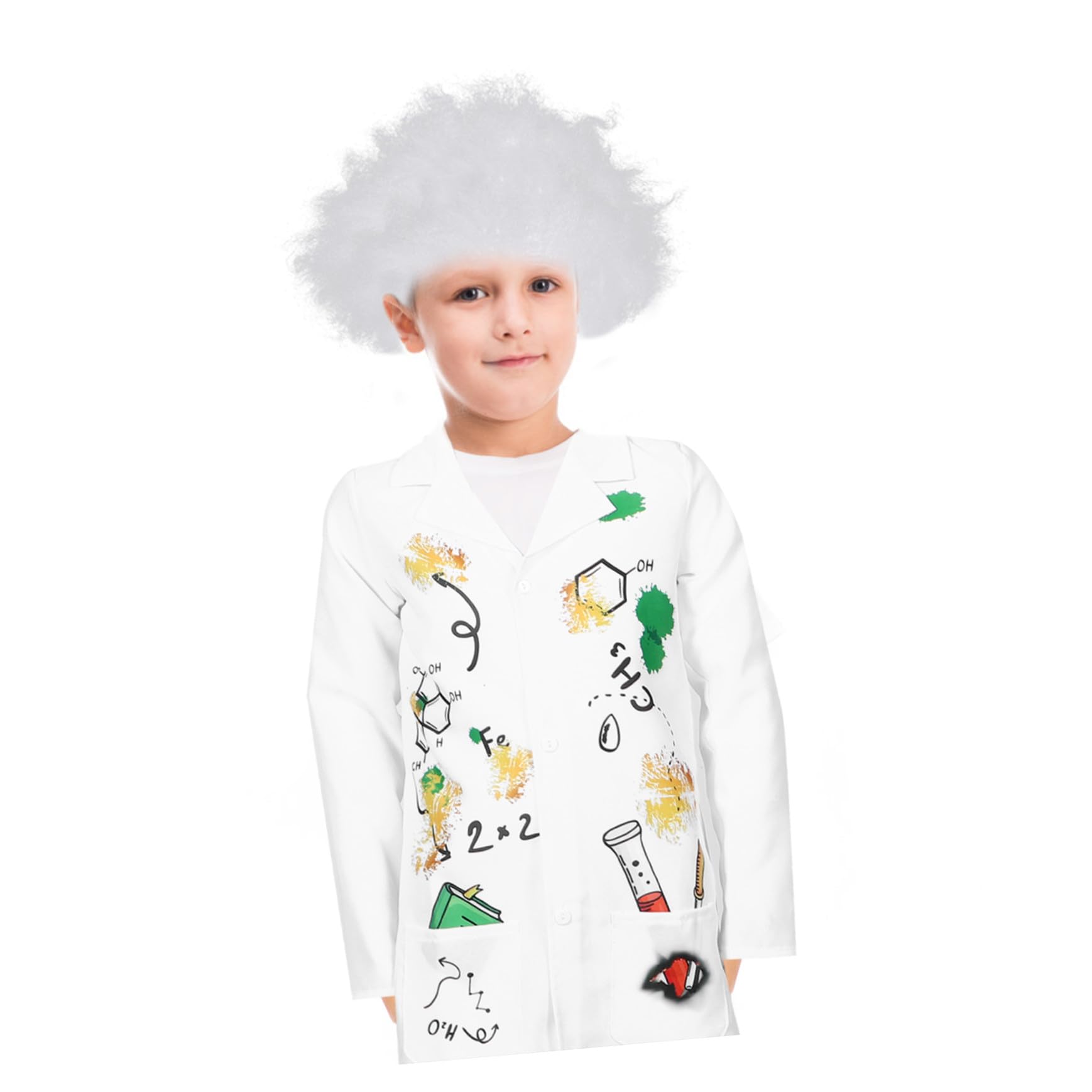 SUPVOX Vestito Da Scienziato Per Camice Da Laboratorio Per Vestito Da Scienziato Dottore Per Camice Da Dottore Per Per Costume Da