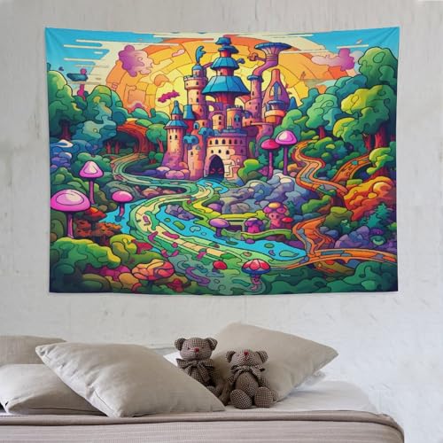 Tapisserie Pays des merveilles art mural pour masquer un mur blanc