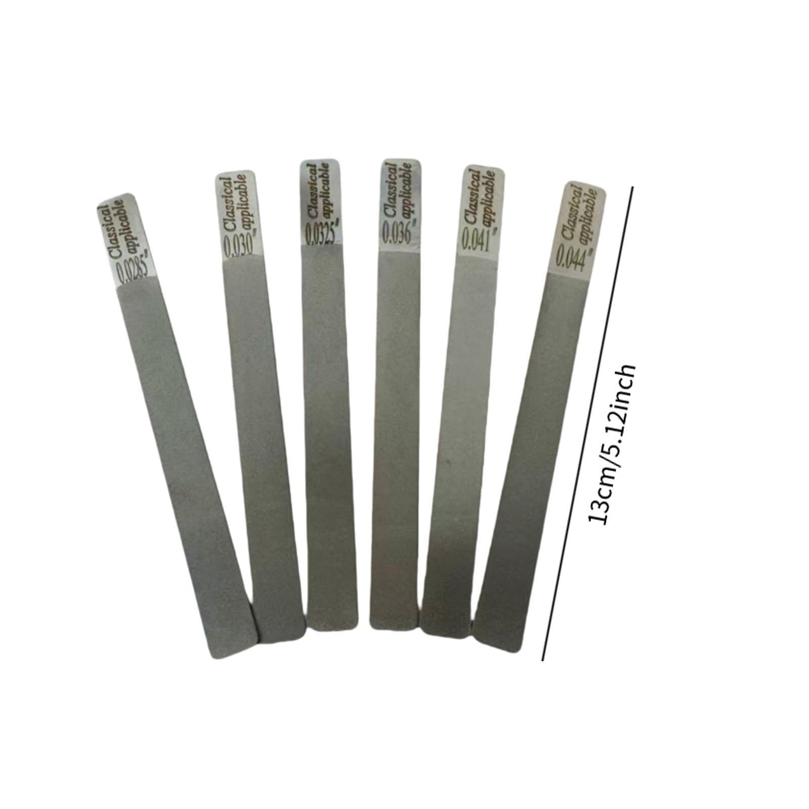 Lot de 6 Limes pour Sillet de Guitare, Outils Professionnels pour Amateurs et Professionnels.