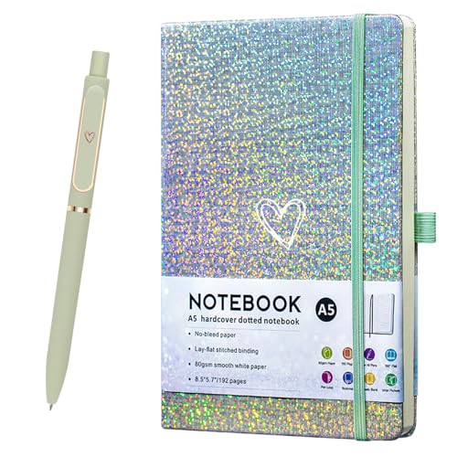 Carnet A5 ligné filles et femmes idée cadeau carnet paillettes