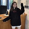 SIPEIEN Women Devil Wings Hooded Sweatshirt Loose Long Sleeve Hoody Pullover Hooded Sweater Black XXL #1