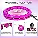 FIT ON FORM Infinity Weighted Hula Hoop for Adults Weight Loss - Smart Exercise Hola Circle Hoop for Women Abs Workout - 55 Inches