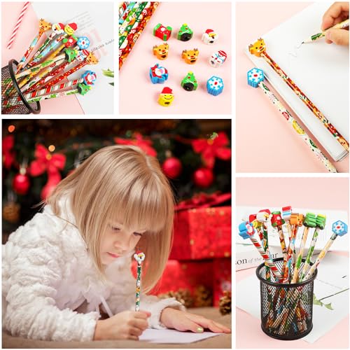 Lápices navideños para niños, pack de 50 unidades miniatura 6