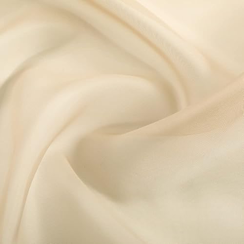 Miniatura 6 de GYROHOME Juego de 2 paneles de cortina de gasa transparente con bolsillo para barra, filtro de luz solar, protege la privacidad de poliéster