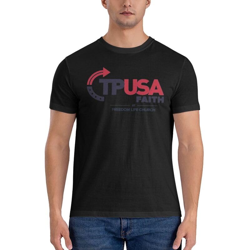 Turning Point USA TPUSA Freedom Life Crew Neck Short Sleeve T-Shirt for Men Cotton T-Shirts2