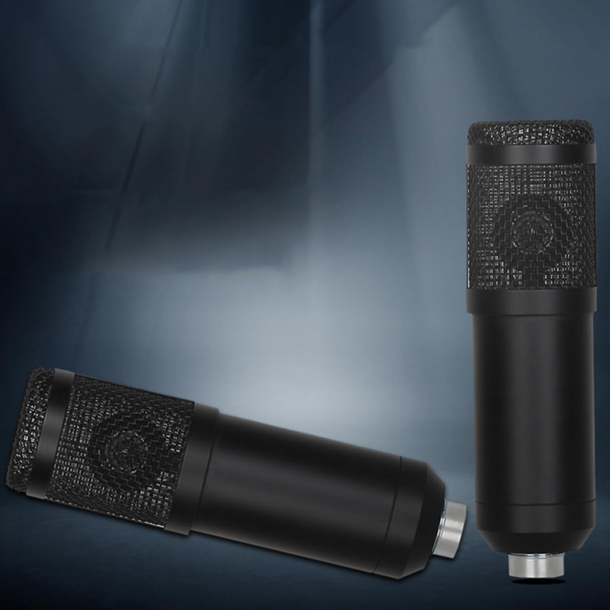 Microfono Condensatore Cardioide Nero in Lega di Alluminio USB Colore Casuale per Streaming e Registrazione in Studi di Trasmissione