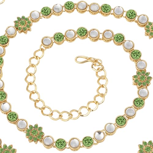 Image of Peora Traditional Crystal Necklace & Jewellery Set Gift for Women