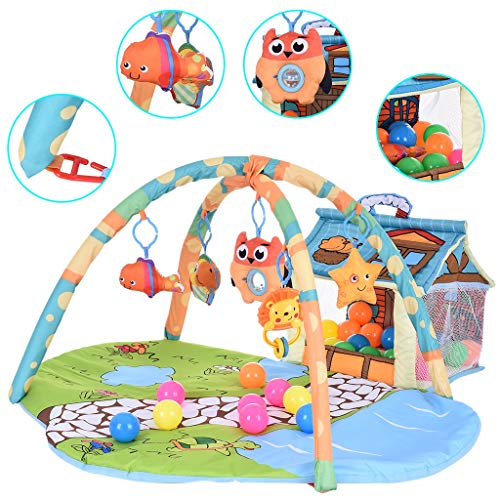 Baby Play Mat & Activity Gym, Kick and Play Center for Infant Toddler