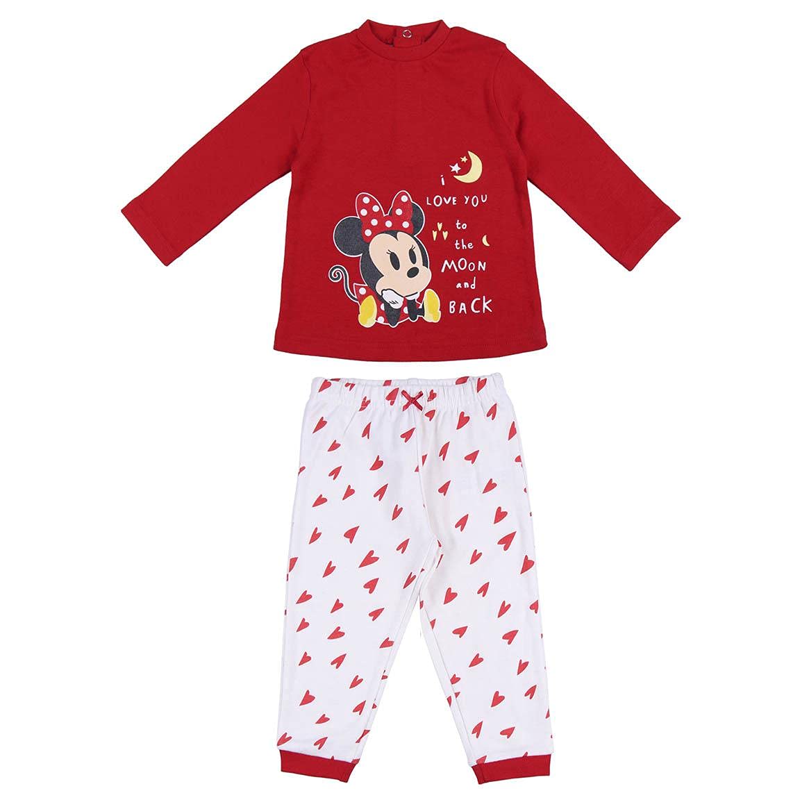 CERDÁ LIFE'S LITTLE MOMENTS - Pijama Bebe Niña de Minnie Mouse - Pijama de Invierno 100% Algodón - Licencia Oficial Disney