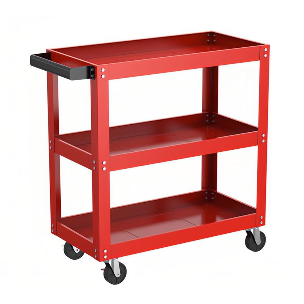 LJYKBFL Rolling Tool Cart with Wheels and Handle for Garage & Workshop Heavy Duty Storage for Tools Equipment and Supplies