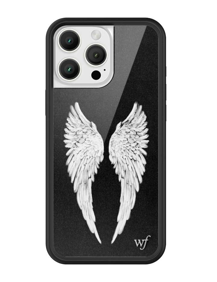 Image of Wildflower Cases - Compatible with iPhone 16 Pro Max | Protective Black Bumper, 6.5ft Drop Test Certified, Women Owned Small Business | Angel Baby Black