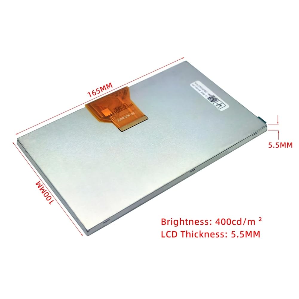 Écran LCD 7 Pouces 50Pin RGB 800x480 Pour AT070TN90 / AT070TN92 – Épaisseur 5.5mm – Remplacement Compatible