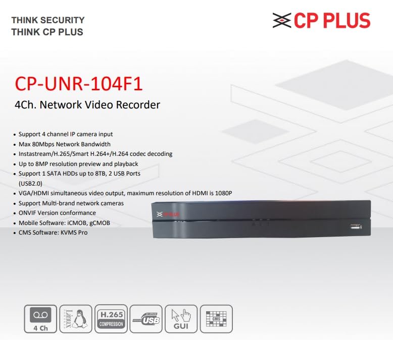 Image of CP Plus 4 CH NVR with 2MP IP Wired with Audio(Built in Mice) 4 CCTV Camera Set with (4 CH NVR,Outdoor bullete-3Nos,Indoor Dome-1Nos(Without Hard Drive)