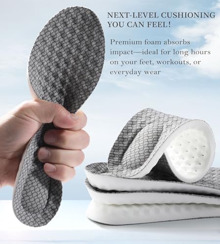 Image of 4D Cloudsole Insoles - Cloud Shoe Inserts for Foot Pain Relief, Shock Absorption, Anti-Slip, Breathable Foam Insoles - 2025