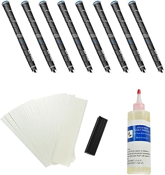 Golf Pride CP2 Wrap Standard Golf Golf Grips (8pcs + Golf Grip Kit) Black