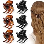 6 Pieces Hair Claw Clips, Morhom 1.3 Inch Jaw Clips for Thick or Medium Hair