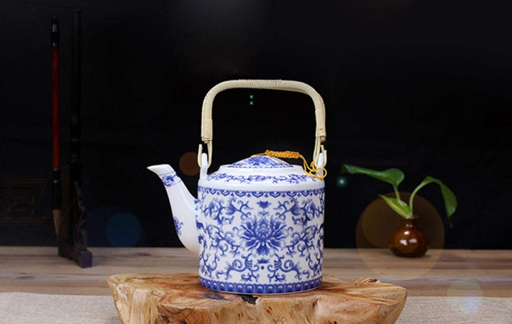 Czajniczek Zaparzacz Do Herbaty Czajniczek Ekspres Do Herbaty 750Ml Niebieski I Biały Porcelanowy Czajnik Herbata Top Artist Design Ceramic Handmade Piasek Pulk Kung Fu Herbata Zestaw Puer Czajnik