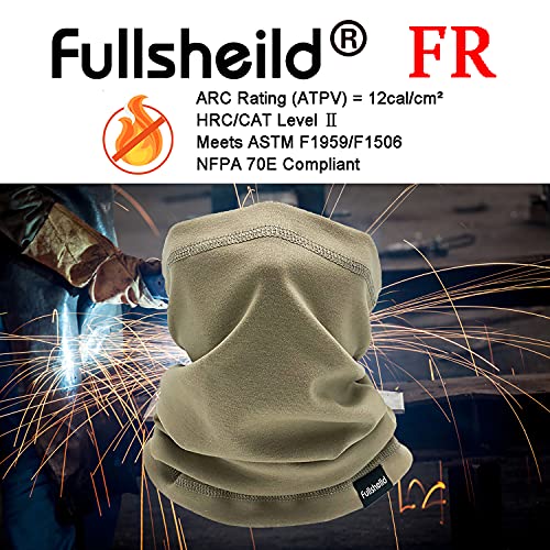 Fullsheild American Flag Fr Gaiter Face Mask Cat2 Fire Resistant Cotton Neck Tube Cover Snood For Welding Electrican Working Army Rescue Tactical One Size #TOP1