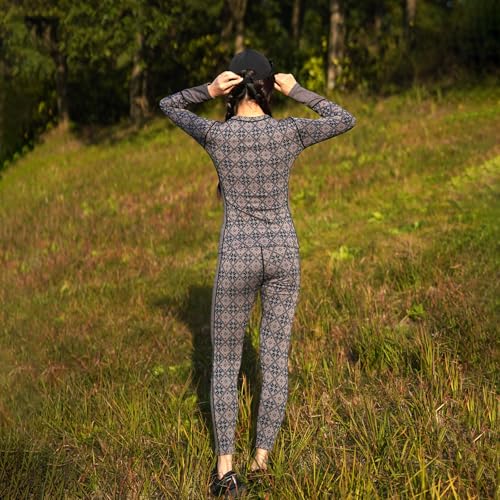 Merino Wool Base Layer Set for Women 100% Merino Wool Thermal Underwear Set4