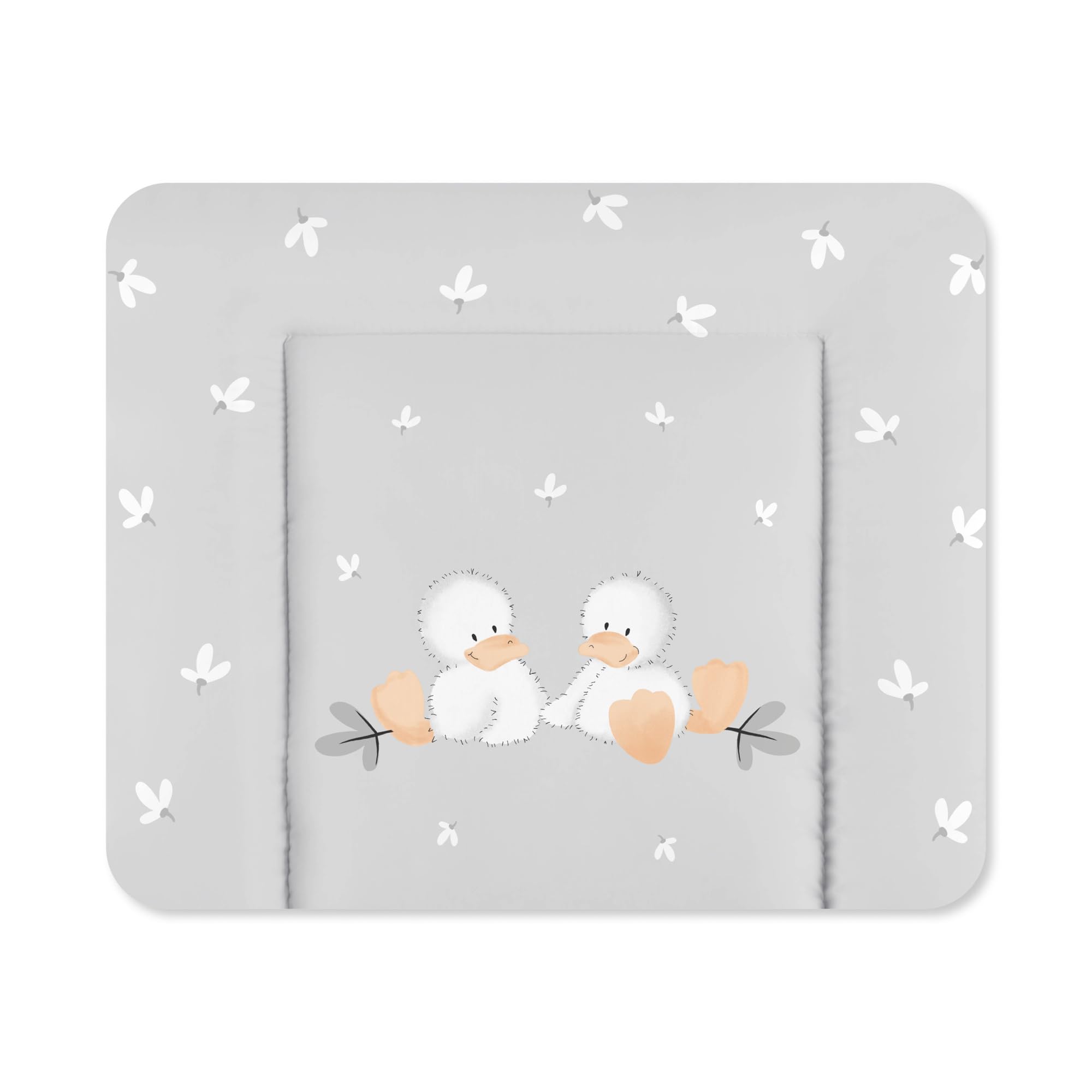 Julius Zöllner® Wickelauflage Softy 75x75 cm - weiche Wickelunterlage - Baby Wickeltischauflage - Folie, wasserdicht & abwischbar - Made in Germany - OEKO-TEX Standard 100 - Quack