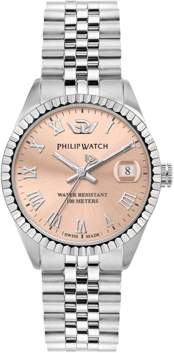 Philip Watch CARIBE Orologio Donna Tempo e data in Acciaio - R8253597578 Philip Watch CARIBE Orologio Donna Tempo e data in Acciaio - R8253597578