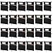 Sanwuta 24 Pack Classroom Chair Pockets, 15 x 17 Inch Book Storage Bags for Chair with Name Slot Students Chairback Pockets for Kindergarten Primary School Home(Black)