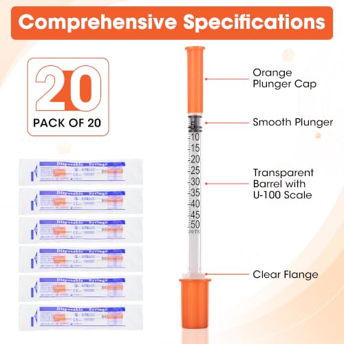 Image of Plastic Industrial Measuring Tools, Individually Packed (20 PACK, 0.5ml 30 Gauge 3 /10 inch)