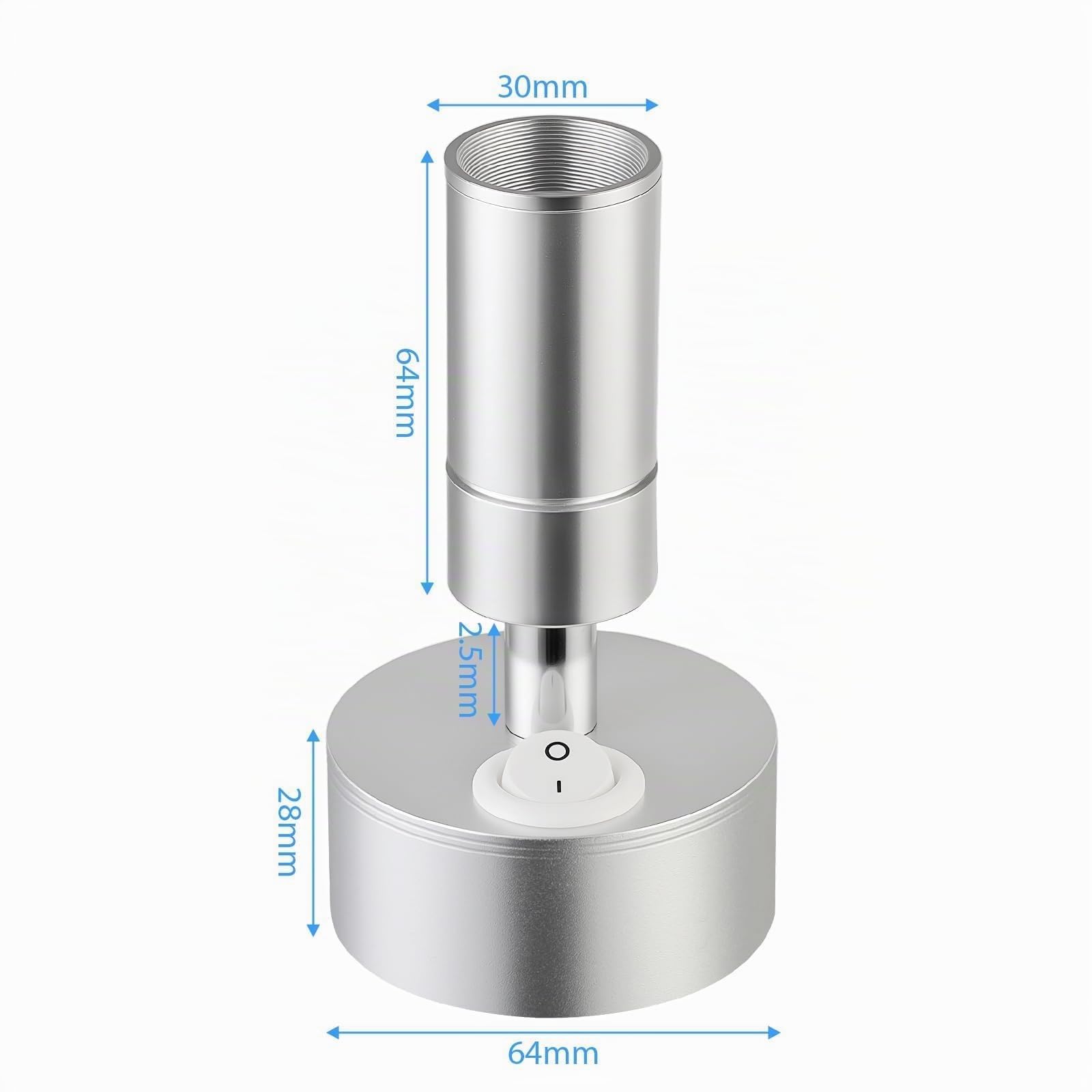 ERWEY 2 pezzi LED lampada da parete per interni, leggere lampada da parete 3W bianco 3000K luce da letto rotante con interruttore per camera da letto bagno corridoio, argento