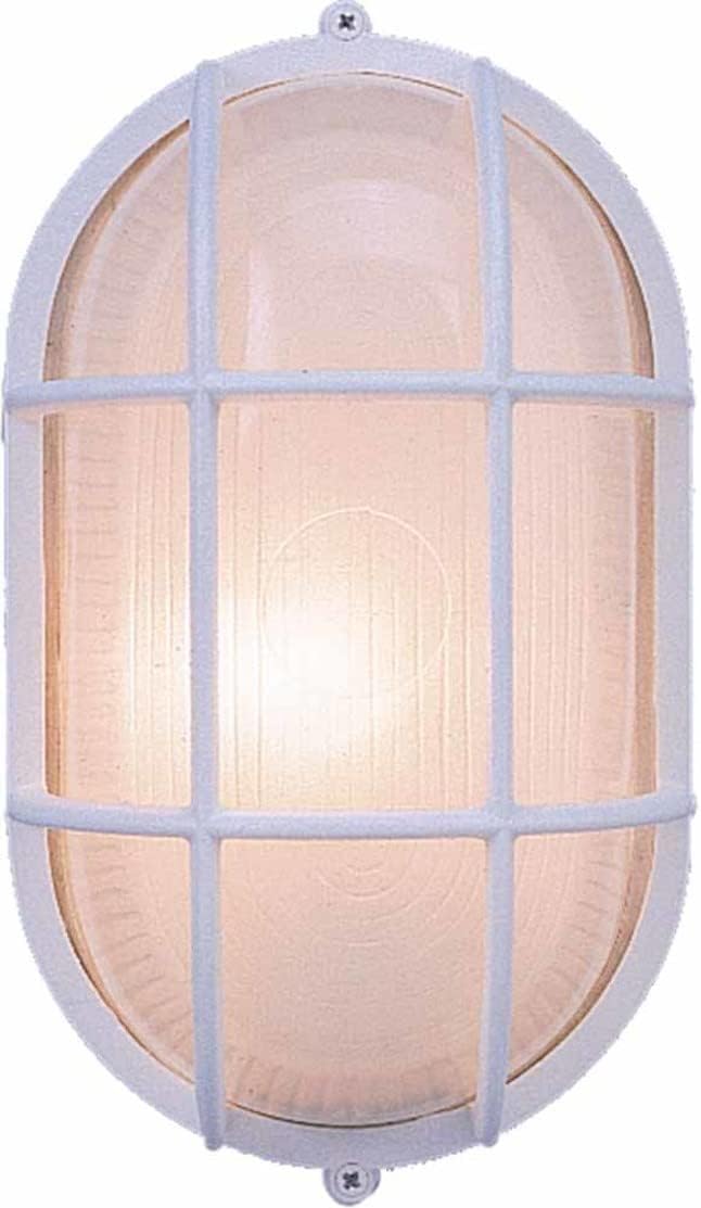 Volume Lighting V8860 Nautical Outdoor 1 Light 11" Height Outdoor Wall Sconce - White