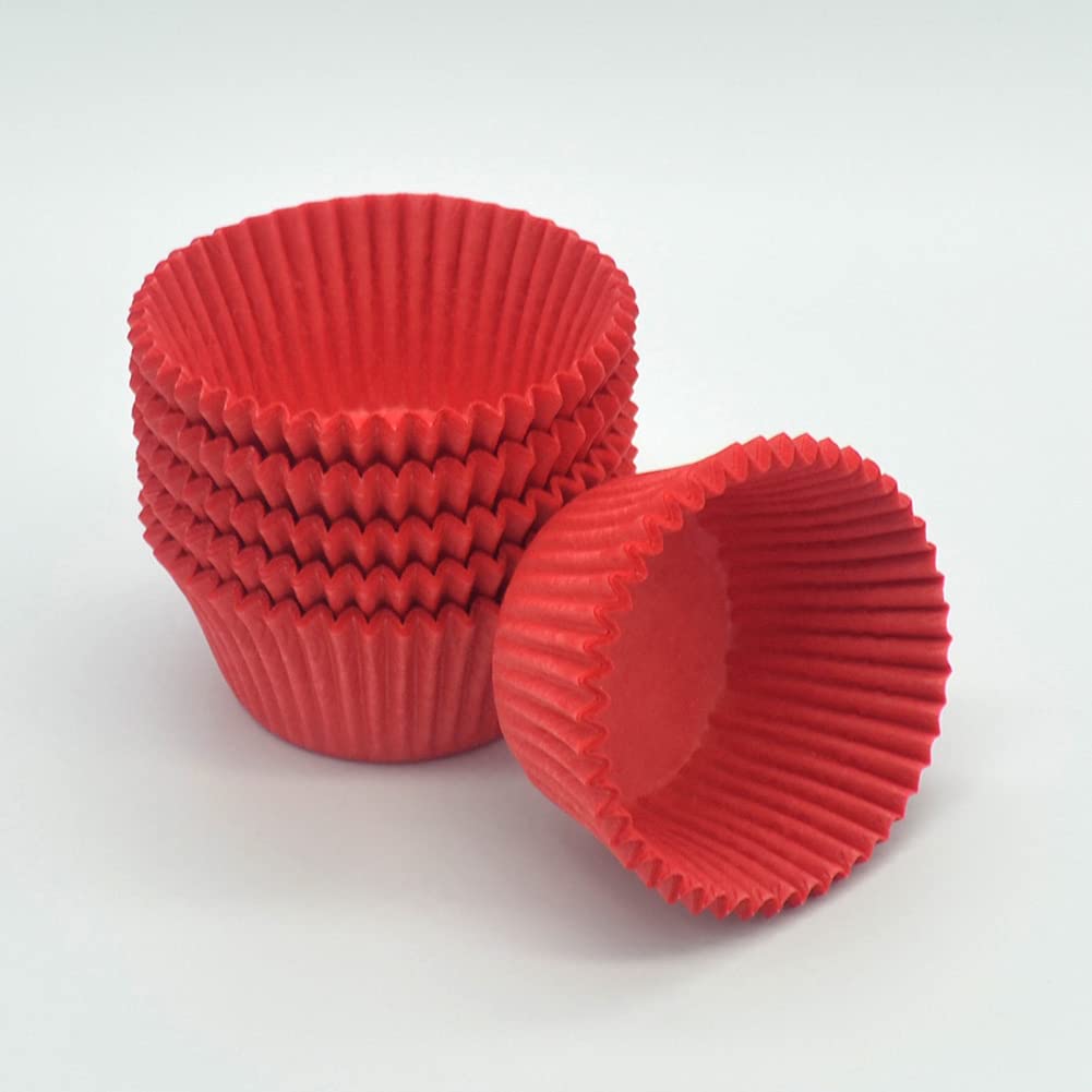 240 Stück Cupcake-Backförmchen Aus Roter Folie – Standardgröße, Für Partys, Hochzeiten, Lebensmittelecht