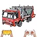 Giocattolo per camion per la raccolta dei rifiuti telecomandato, kit di modellini di auto con macchina a barilotto inverso, set di costruzioni giocattolo per bambini dagli 8 anni in su