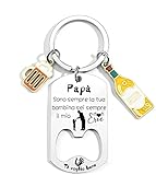 LKJHGF Regalo Papa Regalo Día Del Padre Día Del Papa Ideas Regalo Padre Llavero Regalo Papá Cumpleaños Ideas Regalo Para Papá Regalos Para El Padre, 1, L