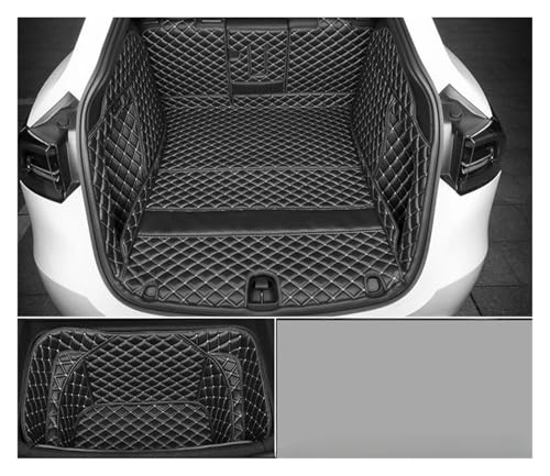 Tapis de coffre en cuir microfibre haut de gamme Tesla Model Y habitacle complet finition RBF