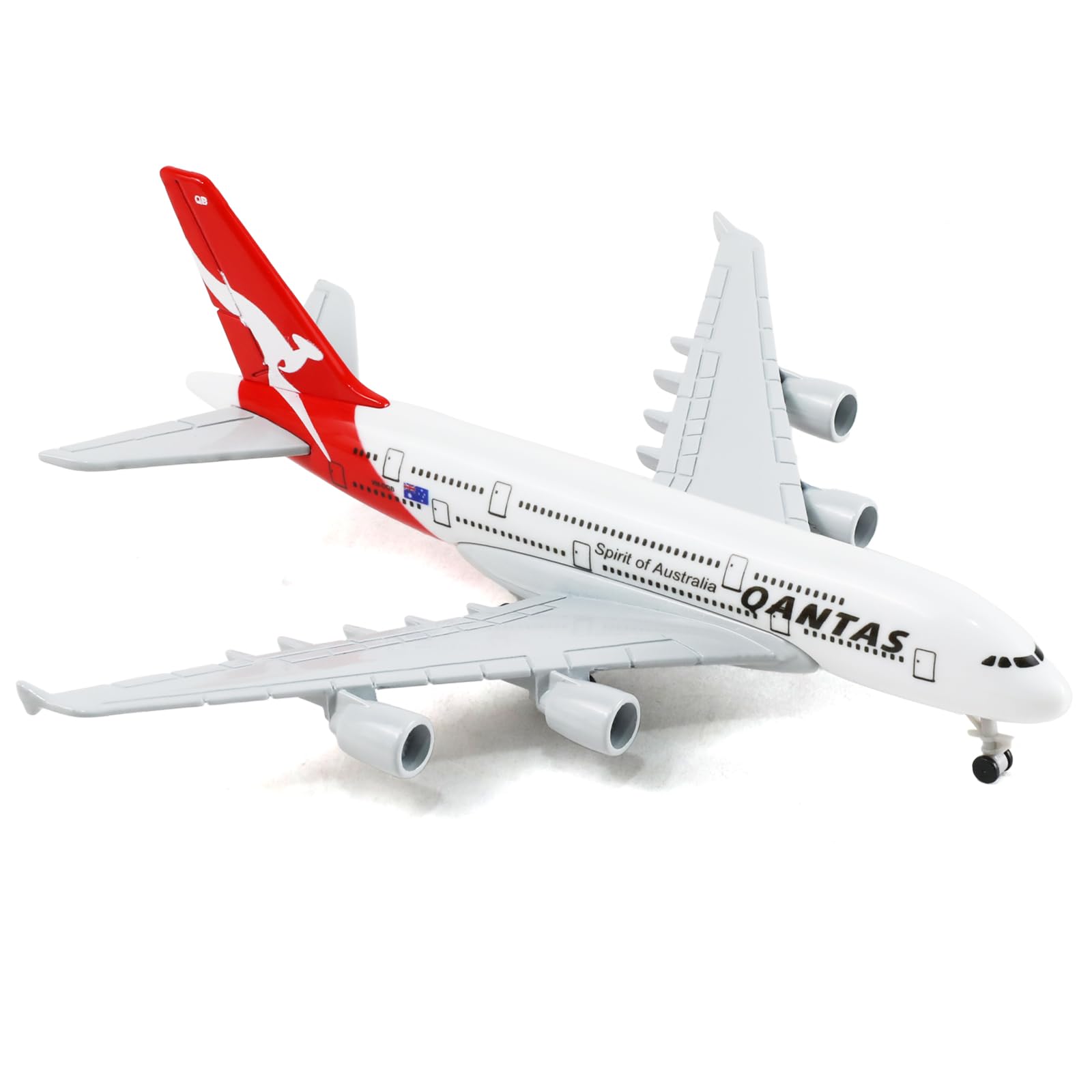 1/400 for Australia A380 Airplane Model (6-inch L) for Airbus A380 Plane Model Kits with Pre-Built Aircraft Landing Gear and Display Stand for Adults Planes Aviation Gifts or Collection