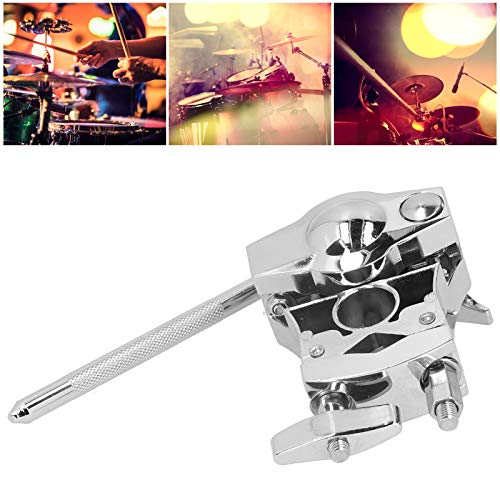 Tom Mount Multifunktionelles Tom Clamp Musikinstrument Zubehör 360 Grad drehbarer Griff Zinklegierung Tom Drum Rack Mount Schlagzeug-Halter für alle Arten von Halterungen
