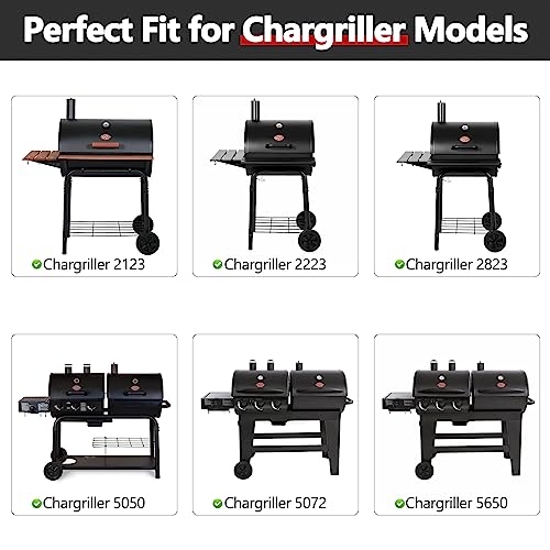 Image of Criditpid 20 Inch Ash Pan Drip Pan Ashpan for Char-Griller 5050, 5072, 5650, 2123, 2223, 2823 Charcoal Grill, 20 inch Drip Pan Grates Replacement Part with 2pcs Fire Grate Hanger.