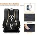 Fintie Anti-theft Travel Laptop Backpack, 15.6 Inch TSA-Friendly Water Resistant Daypack Rucksack with RFID Protection and USB Charging Port for Men Business Outdoor, Black
