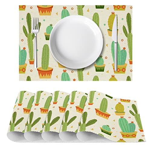 Set de table cactus résistant à la chaleur pour protéger votre table en bois - 3
