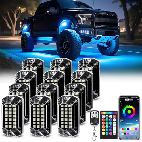 TDE 12 Pods RGBW Rock Lights
