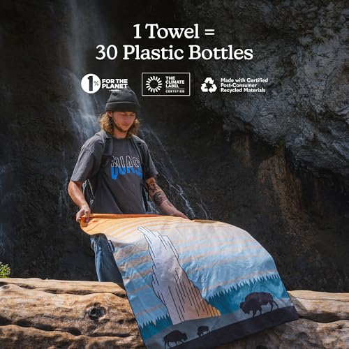 Image of Nomadix Original Towel - National Parks- Perfect for Beach, Pool, Travel, Camping, Yoga - Made with Recycled Materials - Super Absorbent - Sand Resistant
