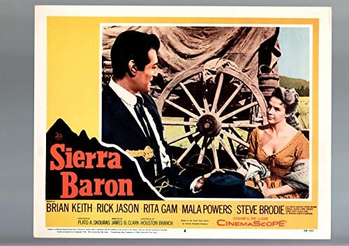 MOVIE POSTER: SIERRA BARON-LOBBY CARD #8-1958-BRIAN KEITH RITA GAM WESTERN-VF VF image 2