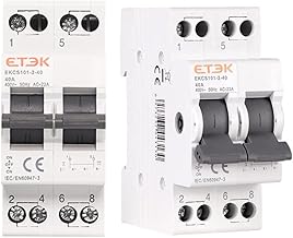 Dual Power Manual Transfer Switch 40A 2P + 2P MTS AC Type Modular Shift Switch Interlocking Circuit Breaker Automatic Magnetothermal Switch Switch