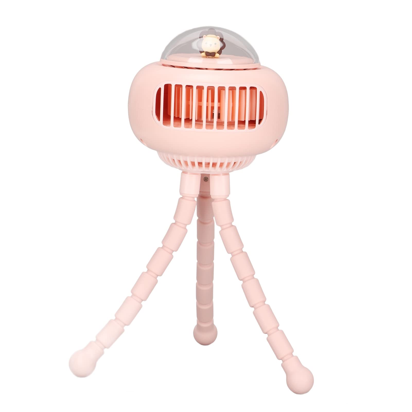Ventilador para Coche con Trípode, 4.3x4.3x10.4in (PINK)