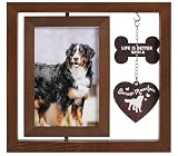 InnoBeta Bernese Mountain Dog Gifts, Rotating Picture Frame, 4x6 Double-Sided Display Photo Frame, Life is Better with A Bernese Mountain