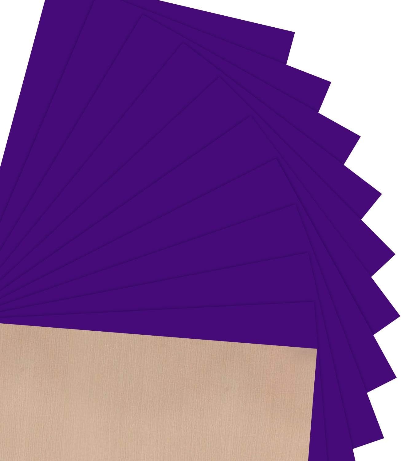 JANDJPACKAGING Purple HTV Heat Transfer Vinyl - 10 Pcs 12 x 10in Purple HTV