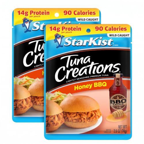 StarKist Tuna Creations Honey BBQ , Single Serve Pouch, 2.6 oz (Pack of 2)