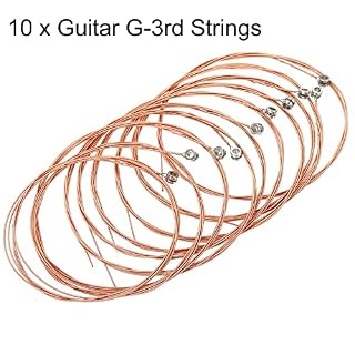 sourcing map Guitare acoustique Cordes, 85cm/2.79ft G-3rd Cordes Chaude, Brillantes, Tonalités équilibrées Paquet de 10 - Les Beatles, Paul McCartney, John Lennon, RIngo Starr, George Harrison sourcing map Guitare acoustique Cordes, 85cm/2.79ft G-3rd Cordes Chaude, Brillantes, Tonalités équilibrées Paquet de 10 – Image 3