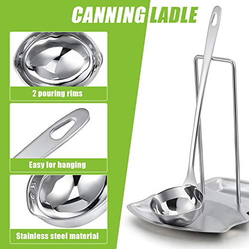 Stainless Steel Canning Ladle Oil Soup Spoon Canning Ladle Pouring Rim Canning Ladle For Kitchen Cooking Tool, 2 Oz (1) #TOP2