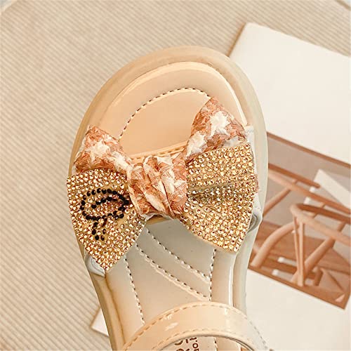 Shoes for Girls Wearproof Stretch Rhinestones Flat Sandals Minimalist Cozy Fashion Summer Dress Sandals4