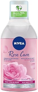 NIVEA - Micellar Water Two-Phase Rose Care - Waterproof Effect - Face, Eyes, Lips -…